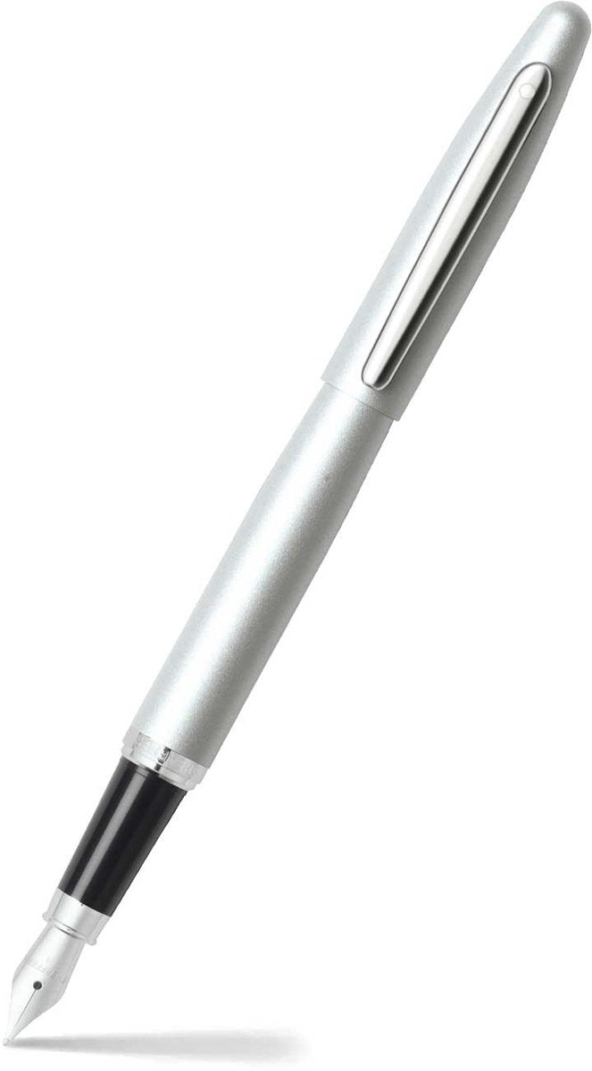Stylo plume Sheaffer - vfm - noir et argent avec chrome - plume m - sf-e0940053