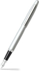 Stylo plume Sheaffer - vfm - noir et argent avec chrome - plume m - sf-e0940053