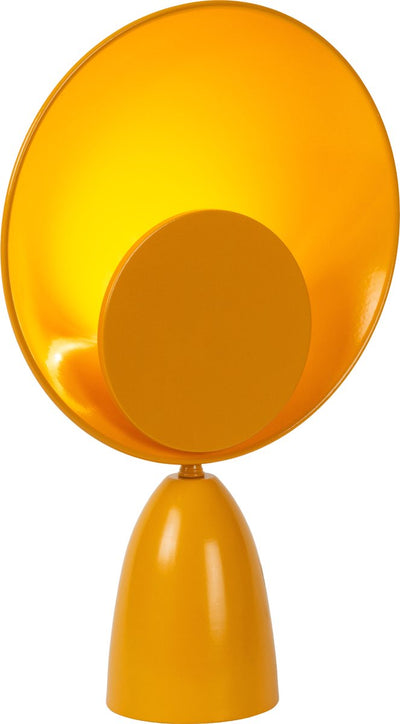 Lucide castamar - lampe de table - ø 25,5 cm - LED - 1x8w 2100k - jaune ocre