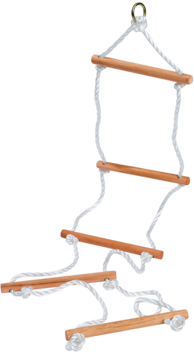 Balançoire Eichhorn - échelle de corde en bois jusqu'à 60kg