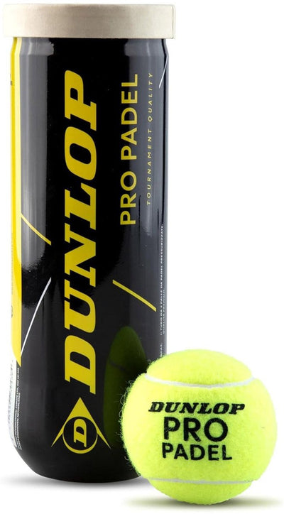 Dunlop - pro padel 3pet - balles de padel unisexes - jaune