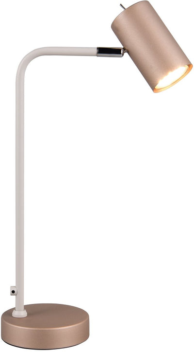 Trio marley - lampe de table - lampe de bureau - moka - gris chaud - excl. 1x GU10 4,5 W
