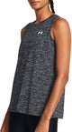 Under Armour tech tank twist haut de sport femme - noir