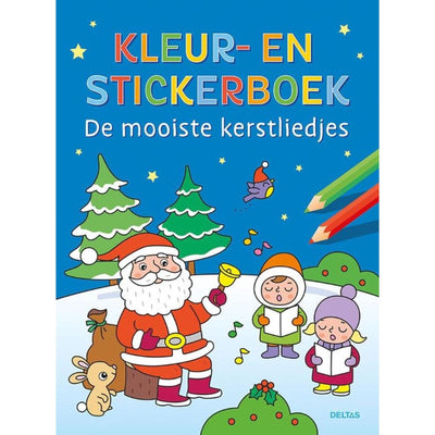 Livre de coloriage et d'autocollants Deltas Chansons de Noël