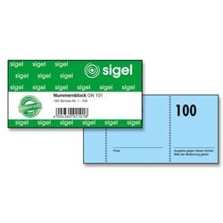 Bon de garde-robe sigel gn101 assortiment 105x50mm 65 g m² 100 feuilles