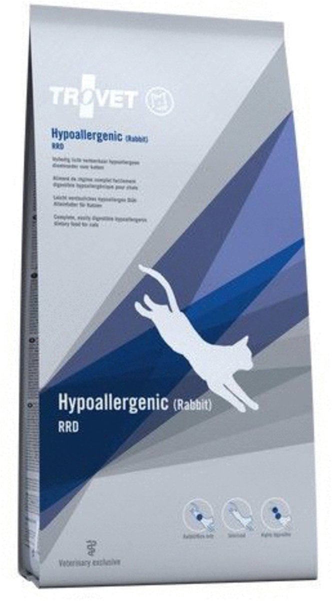 Trovet série rrd - nourriture sèche pour chat - 2,5 kg - riche en lapin - hypoallergénique