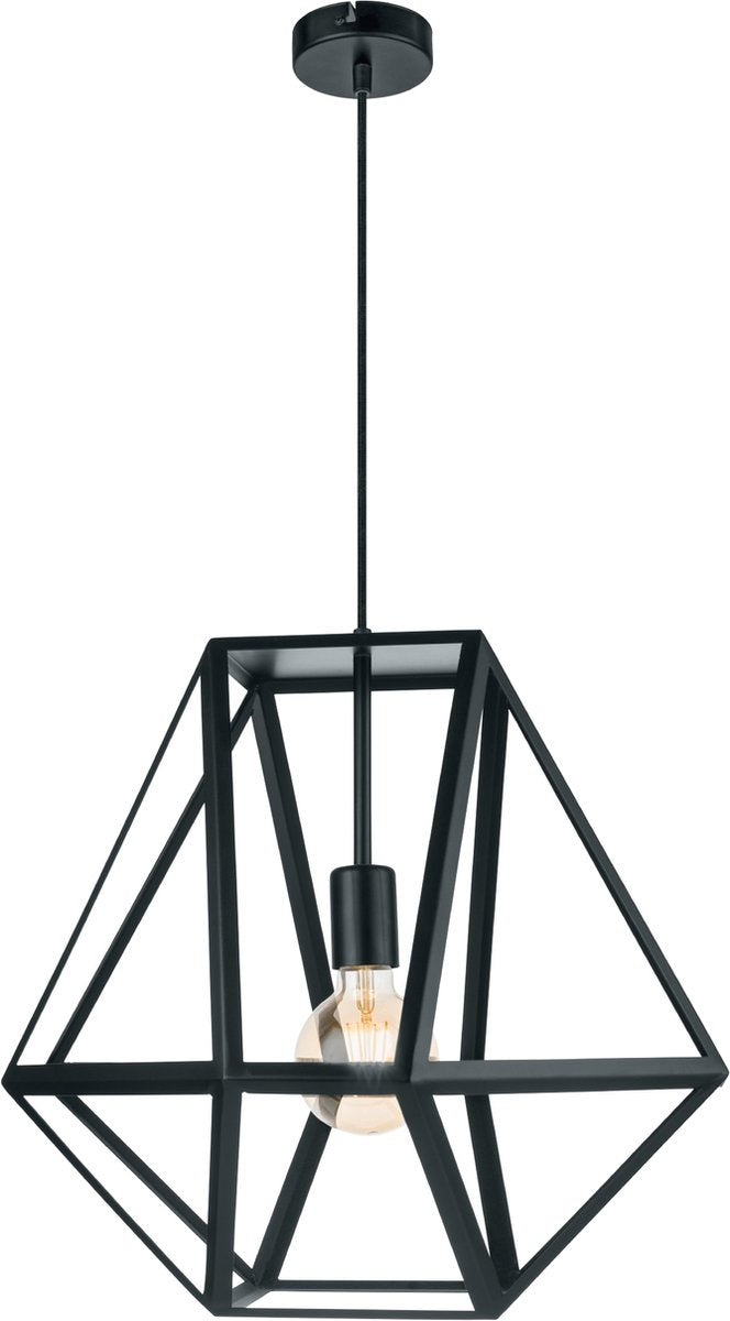 Lampe à suspension Eglo vintage emblème - 1 lumière - ø460mm. - noir