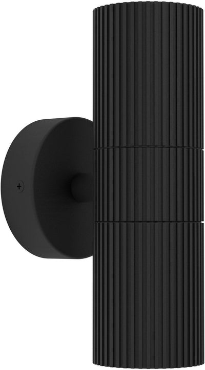 Applique d'extérieur Eglo tomelloso - gu10 - 20 cm - noir