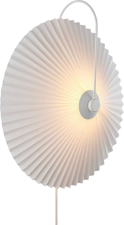 Nordlux applique nadia-abat-jour plissé-e27-blanc