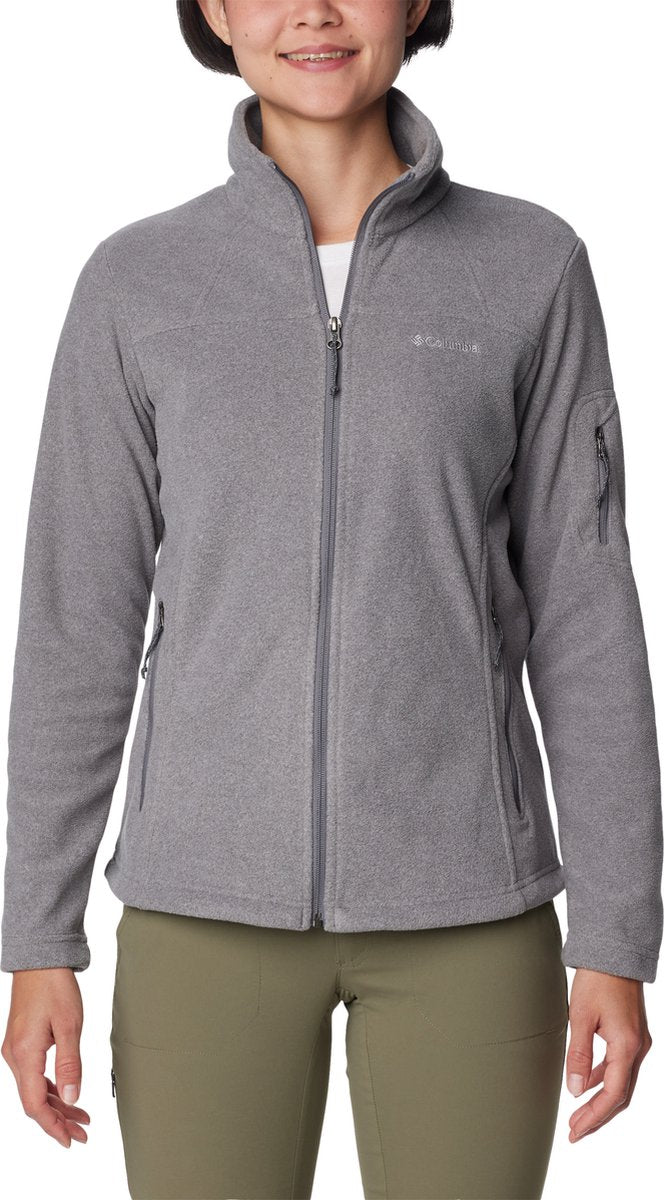 Columbia fast trek™ ii veste polaire - gilet polaire pour femme - gilet d'extérieur - gris - taille xs