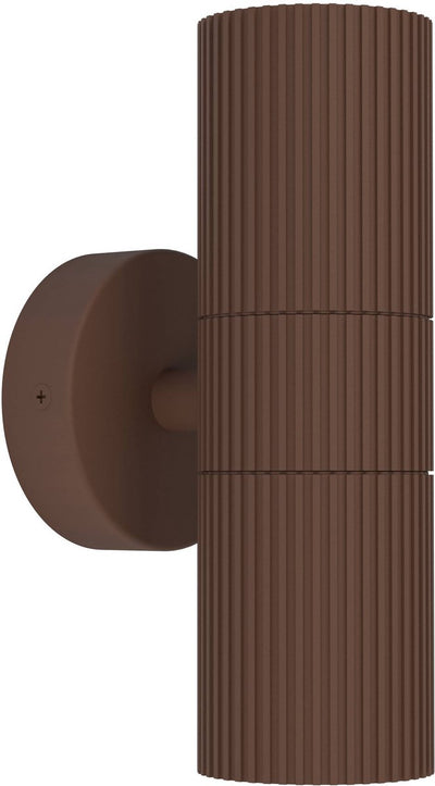 Applique d'extérieur Eglo tomelloso - gu10 - 20 cm - marron foncé