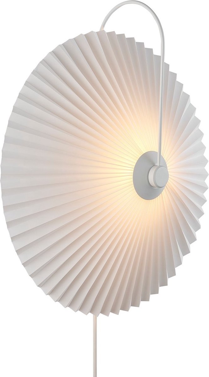 Nordlux applique nadia-abat-jour plissé-e27-blanc