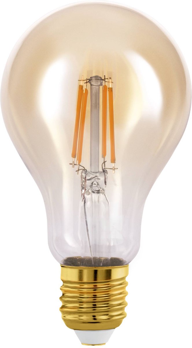 Lampe LED Eglo look vintage - E27 - ø 7,5 cm - E27 - ambre