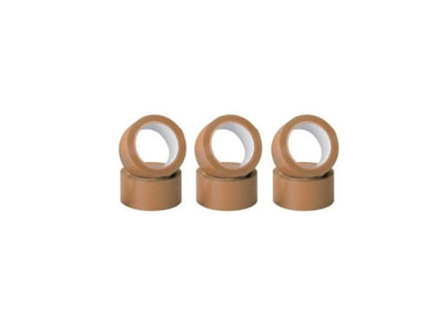 Ruban d'emballage Everglue marron 66m x 50mm 6pcs.