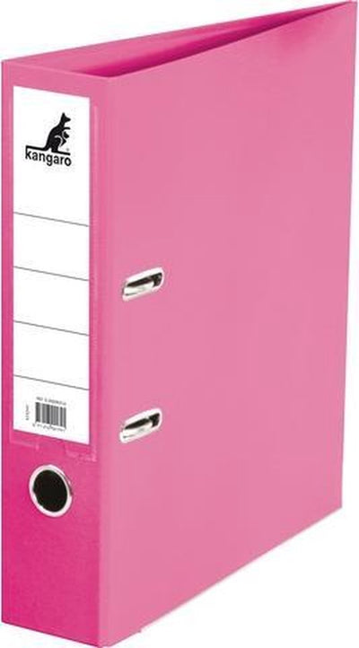 Classeur Kangaro - a4 - 2 anneaux - rose - largeur dos 75mm - k-3000k064