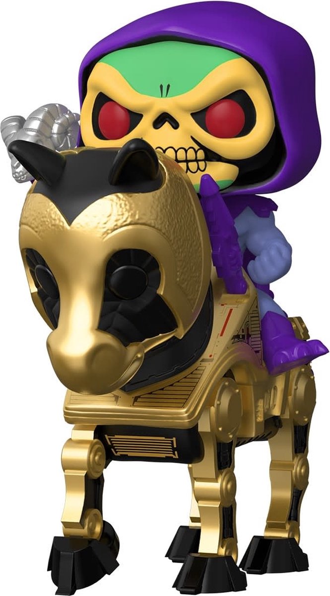 Funko les maîtres de l'univers figurine à collectionner pop ! monte skeletonor avec night stalker 18 cm multicolore