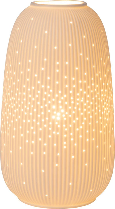 Lucide flores - lampe de table - ø 14,1 cm - 1xe14 - blanc - japandi