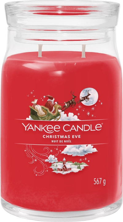 Bougie Yankee - bougie parfumée en grand pot pour le réveillon de Noël - 90 heures de combustion - deux mèches