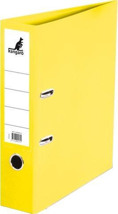Classeur Kangaro - a4 - 2 anneaux - jaune - 75mm - k-3000k024