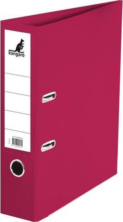 Classeur Kangaro - a4 - 2 anneaux - bordeaux - largeur dos 75mm - k-3000k174