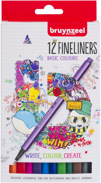Bruynzeel Fineliners, 12e.
