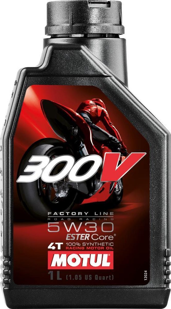 Motul 300v 5w30 4t ligne d'usine course sur route 1 litre