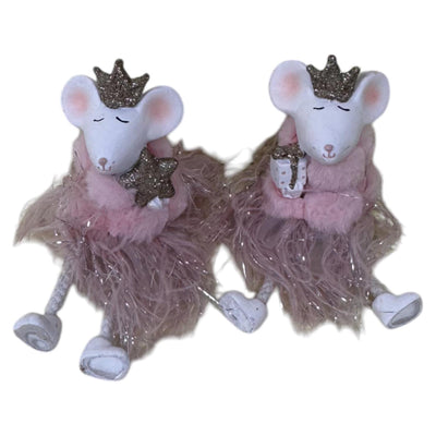 Statue ambiance manoir souris avec pattes pendantes 7x6,5x21cm