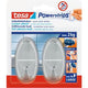 Crochet amovible tesa powerstrip 58050 chrome