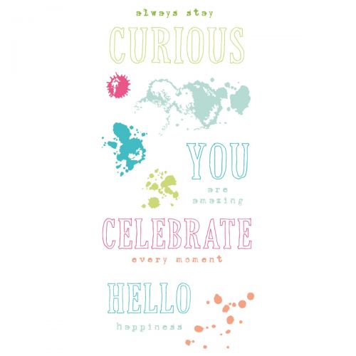 Sizzix • set de tampons transparents bonjour sentiments 13pcs
