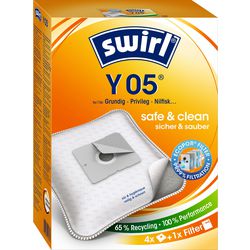 Sacs filtrants pour aspirateur Swirl y05 4 pièces