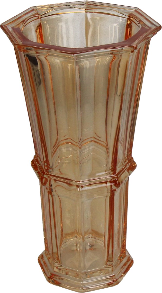 Vase collection Hd verre orange 15x15x28cm