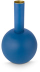 Vase Pip studio - vase à fleurs en métal - bleu - 24,5x42cm