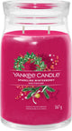 Bougie Yankee - bougie parfumée en grand pot aux baies d'hiver pétillantes - 90 heures de combustion - deux mèches