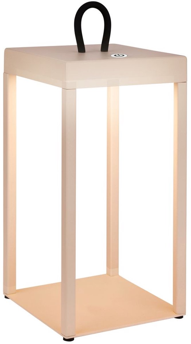 Briloner luca - lanterne LED sans fil ip44 - 7511011 - dimmable - tactile - sans fil - résistant aux éclaboussures - batterie et source lumineuse remplaçables - dimensions : 31,5 x 13 x 13 cm - beige