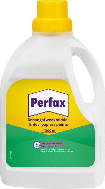 Papier peint Perfax imbibé 1000ml | dissolvant pour papier peint | 150 m de dissolvant pour papier peint