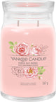 Bougie Yankee - bougie parfumée en grand pot de roses fraîchement coupées - 90 heures de combustion - deux mèches