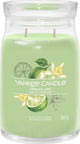 Bougie Yankee - bougie parfumée en grand pot vanille-lime - 90 heures de combustion - deux mèches