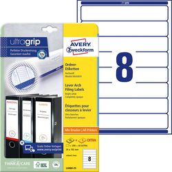 Etiquettes brochure avery l6060-25 blanc 192x34mm 200 étiquettes