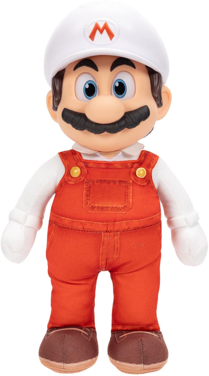 Jakks Super Mario Galaxy Film – Peluche mobile Fire Mario 35 cm