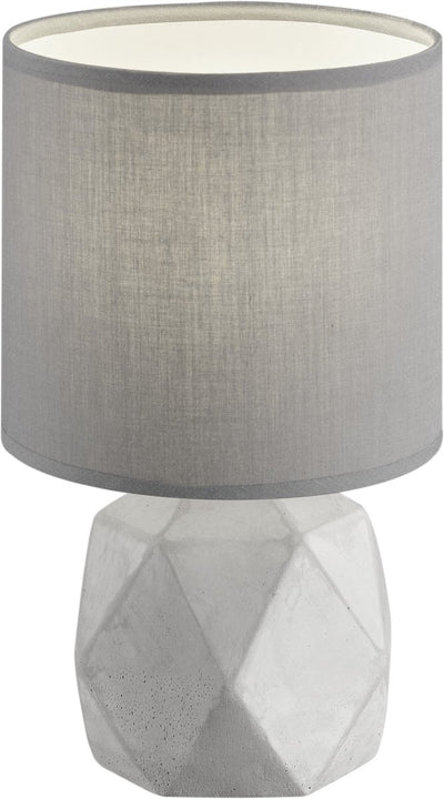Rl live your light reality brochet - lampe de table - couleur béton - excl. 1x e14 28 w - interrupteur à cordon