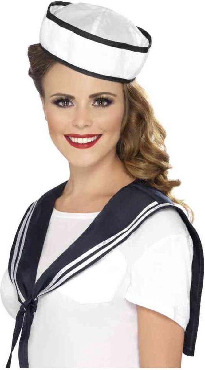 Smiffys marin marins carnaval habiller ensemble - blanc marine - habiller vêtements femmes hommes