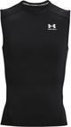 Chemise de sport Under Armour UA HG Armour Comp SL-BLK pour hommes - Noir - Blanc