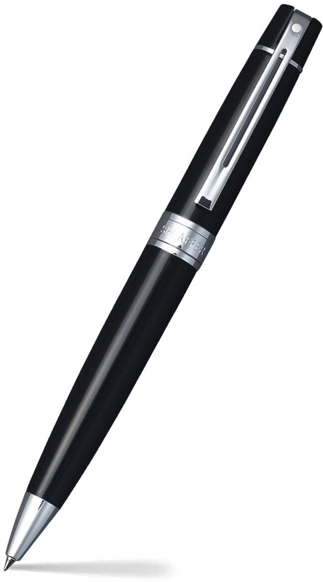 Stylo à bille Sheaffer 300 e9312-noir brillant chromé-sf-e2931251