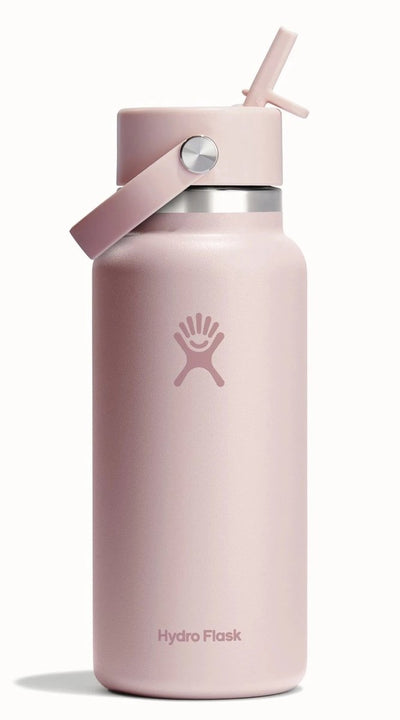 Gourde Hydro Flask à large ouverture avec bouchon en paille flexible (946 ml) - Trillium