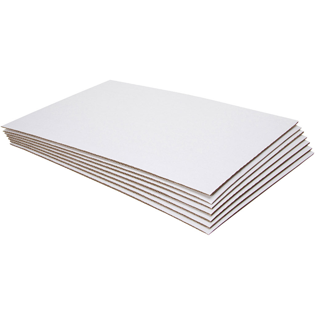 Feuilles de carton de golf, DIM 42x60x0,7 cm, 10 pièces 1 boîte