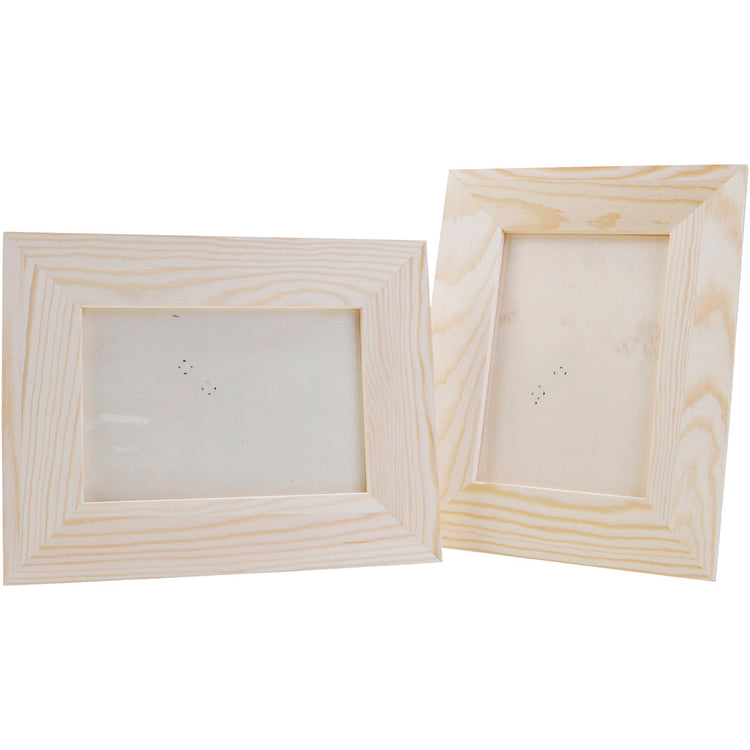 Cadre en bois, DIM 23x18 cm, 12 pièces 1 boîte