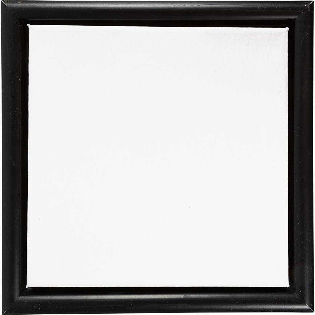 Toile d'entreprise Creativ avec cadre, dim. 20x20 cm, 280 gr, noir, blanc, 1 pièce