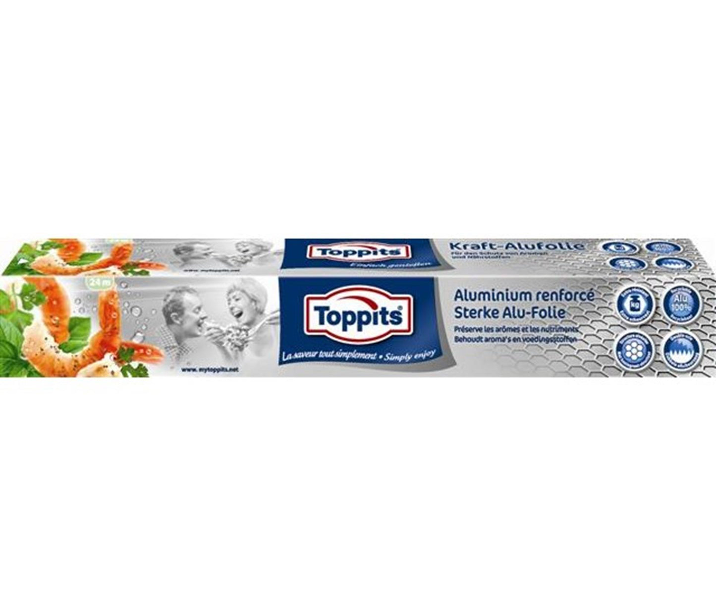 Melitta toppits feuille d'aluminium 24m paquet de 4 pièces