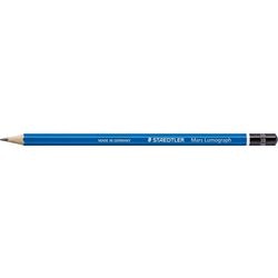 Crayon en bois 3b bleu, noir staedtler mars lumograph 100