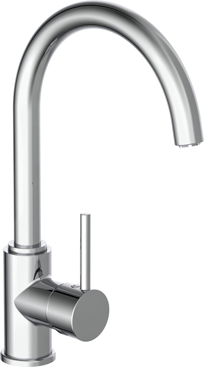 Schütte Schütte One -Button Mixer avec un bec rond Casalla Chrome -Colored